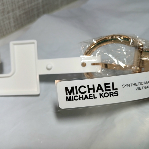 MICHAEL KORS Women's SM Reversible Twist Belt MK/Leopard Print BRAND-NEW w/tags - Picture 13 of 15